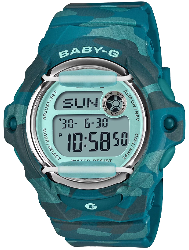 CASIO Baby-G 42.5mm Camo BG-169CM-2ER, handla denna klocka online eller i butik hos klockmaster