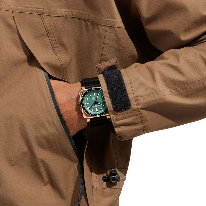 BELL & ROSS BR0392 DIVER BLACK GREEN BRONZE, klocka som du kan handla till bra pris hos oss på Klockmaster.