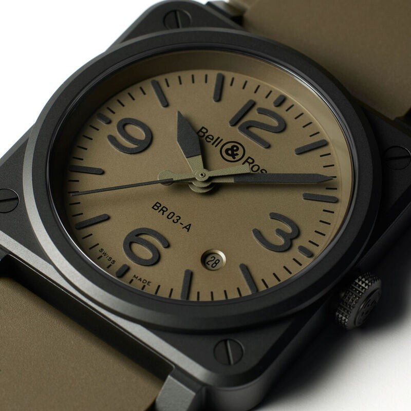 BELL & ROSS BR03 AUTO 41 MILITARY CERAMIC, klocka som du kan handla till bra pris hos oss på Klockmaster.