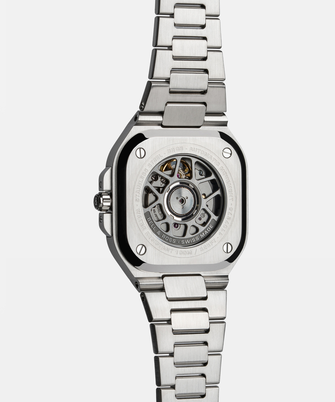 BELL & ROSS BR05 AUTO BLACK STEEL  STEEL BRACELET, klocka som du kan handla till bra pris hos oss på Klockmaster.