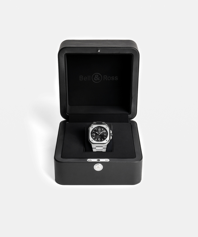 BELL & ROSS BR05 AUTO BLACK STEEL  STEEL BRACELET, klocka som du kan handla till bra pris hos oss på Klockmaster.