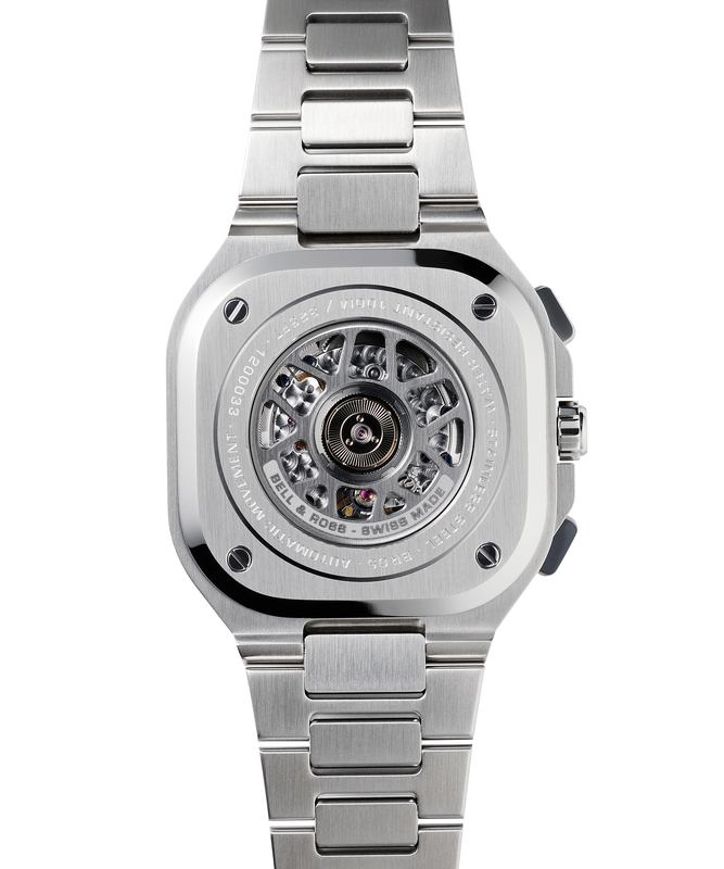 BELL & ROSS BR05 CHRONO BLUE STEEL  , klocka som du kan handla till bra pris hos oss på Klockmaster.