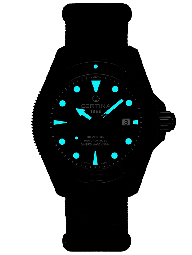 CERTINA DS Action Diver Powermatic 80 43mm C0326073805100, klocka som du kan handla till bra pris hos oss på Klockmaster.