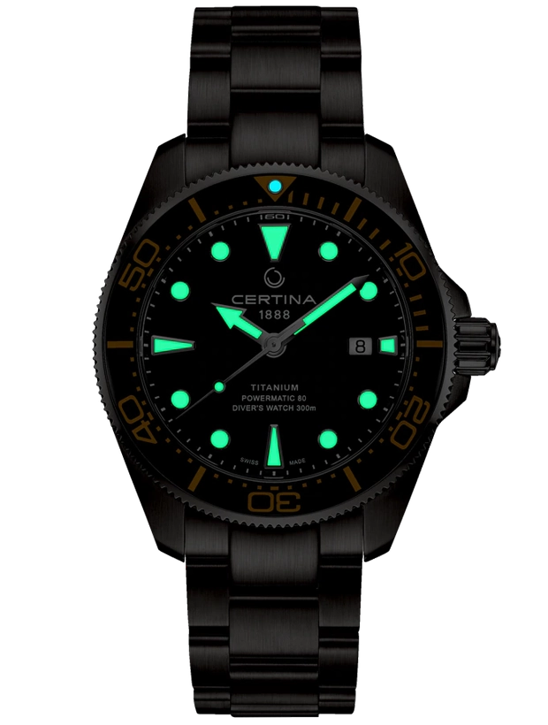 CERTINA DS Action Diver Powermatic 80 Titanium 43mm C0326074405100, klocka som du kan handla till bra pris hos oss på Klockmaster.