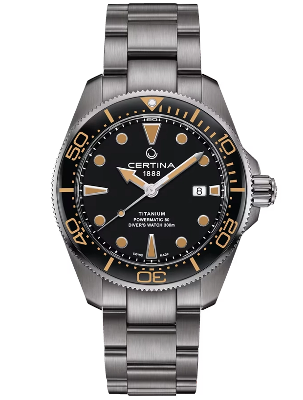 CERTINA DS Action Diver Powermatic 80 Titanium 43mm C0326074405100, handla denna klocka online eller i butik hos klockmaster