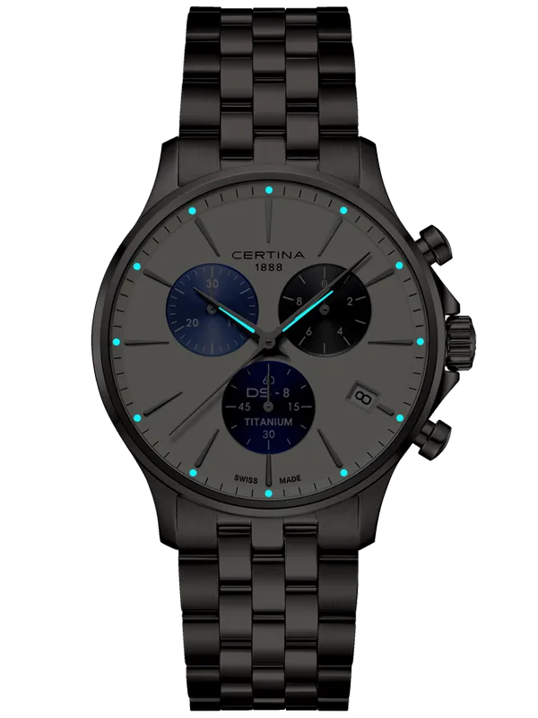 CERTINA DS-8 Chronograph Titanium 41mm C0454174401100, klocka som du kan handla till bra pris hos oss på Klockmaster.