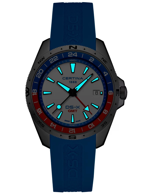 CERTINA DS-X GMT 41mm C0474521701100, klocka som du kan handla till bra pris hos oss på Klockmaster.