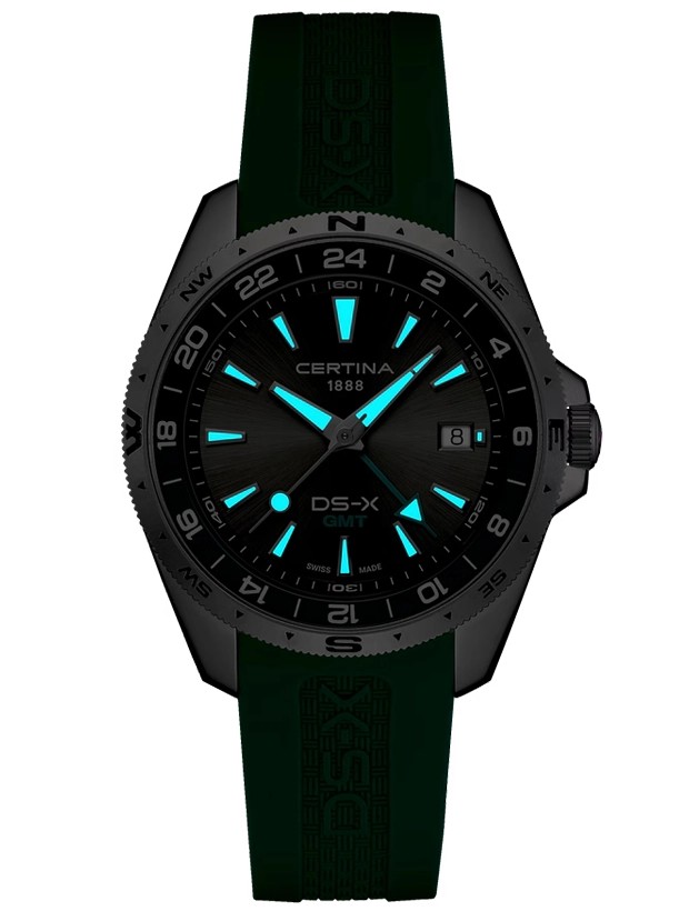 CERTINA DS-X GMT 41mm C0474521708100, klocka som du kan handla till bra pris hos oss på Klockmaster.