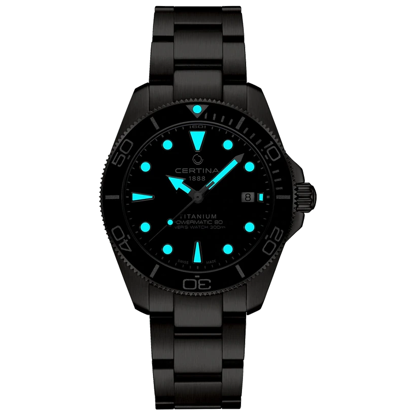 CERTINA DS Action Diver Powermatic 80 Titanium 40mm, klocka som du kan handla till bra pris hos oss på Klockmaster.