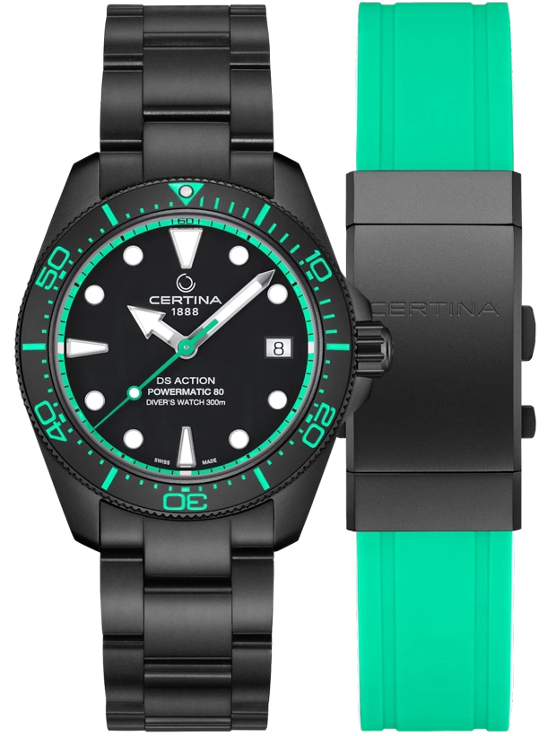 CERTINA DS Action Diver Powermatic 80 38mm C0488073305101, handla denna klocka online eller i butik hos klockmaster