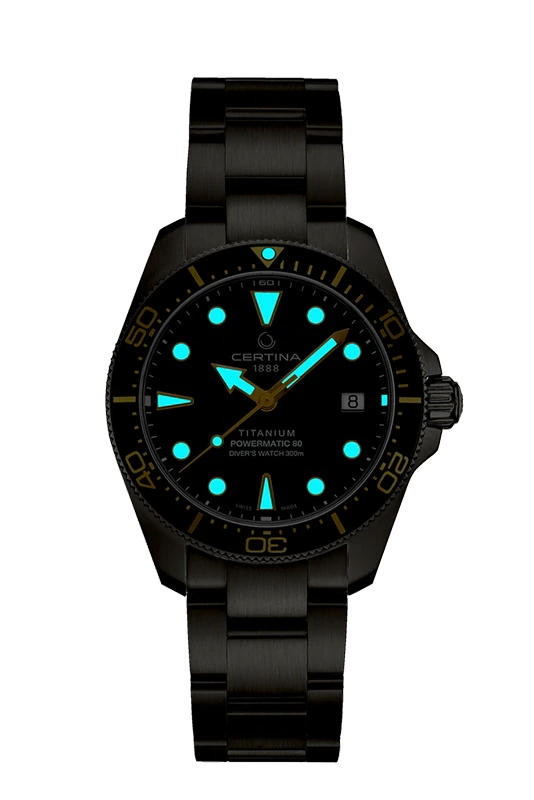 CERTINA DS Action Diver Powermatic 80 Titanium 38mm, klocka som du kan handla till bra pris hos oss på Klockmaster.