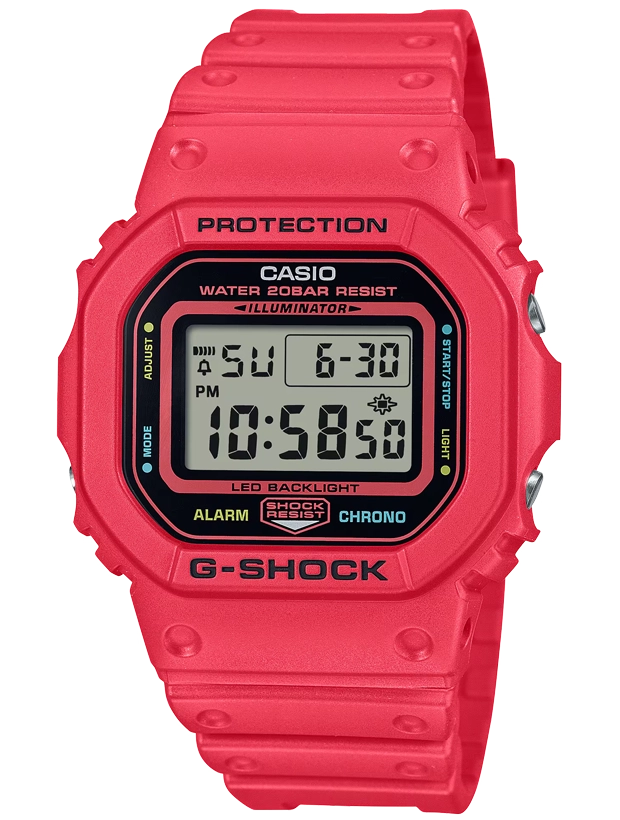 CASIO G-Shock 43mm DW-5600EP-4ER, handla denna klocka online eller i butik hos klockmaster