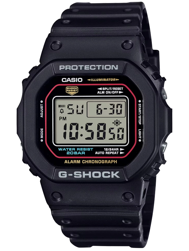 CASIO G-Shock 43mm DW-5600RL-1ER, handla denna klocka online eller i butik hos klockmaster