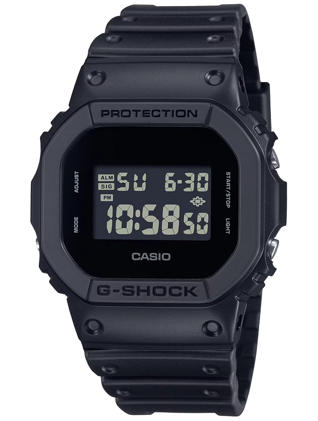 CASIO G-Shock Solid Colors 43mm DW-5600UBB-1ER, handla denna klocka online eller i butik hos klockmaster