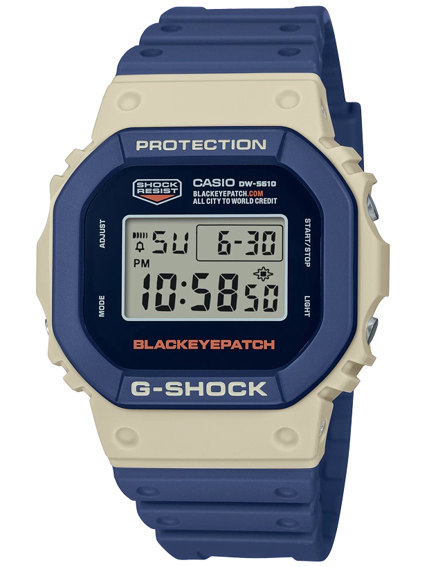 CASIO G-Shock BlackEyePatch 44mm DW-5610BEP-2ER, handla denna klocka online eller i butik hos klockmaster