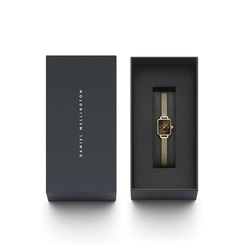 Daniel Wellington Quadro Mini Evergold Amber 15.5mm, klocka som du kan handla till bra pris hos oss på Klockmaster.