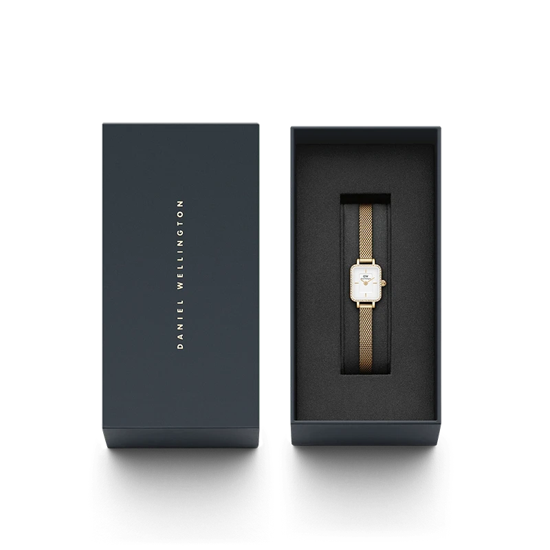Daniel Wellington Quadro Mini Lumine Bezel Gold 15.5mm, klocka som du kan handla till bra pris hos oss på Klockmaster.