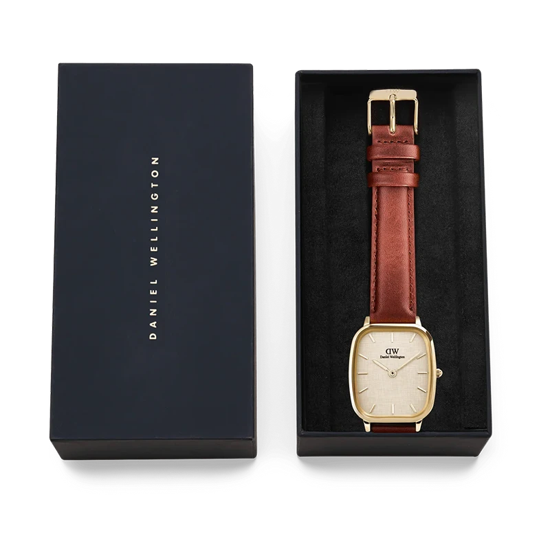 Daniel Wellington Marlon St Mawes Linen Gold 32mm, klocka som du kan handla till bra pris hos oss på Klockmaster.