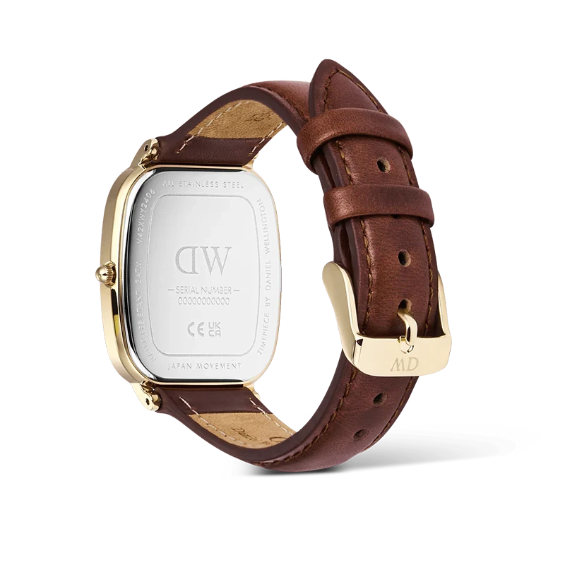 Daniel Wellington Marlon St Mawes Linen Gold 32mm, klocka som du kan handla till bra pris hos oss på Klockmaster.