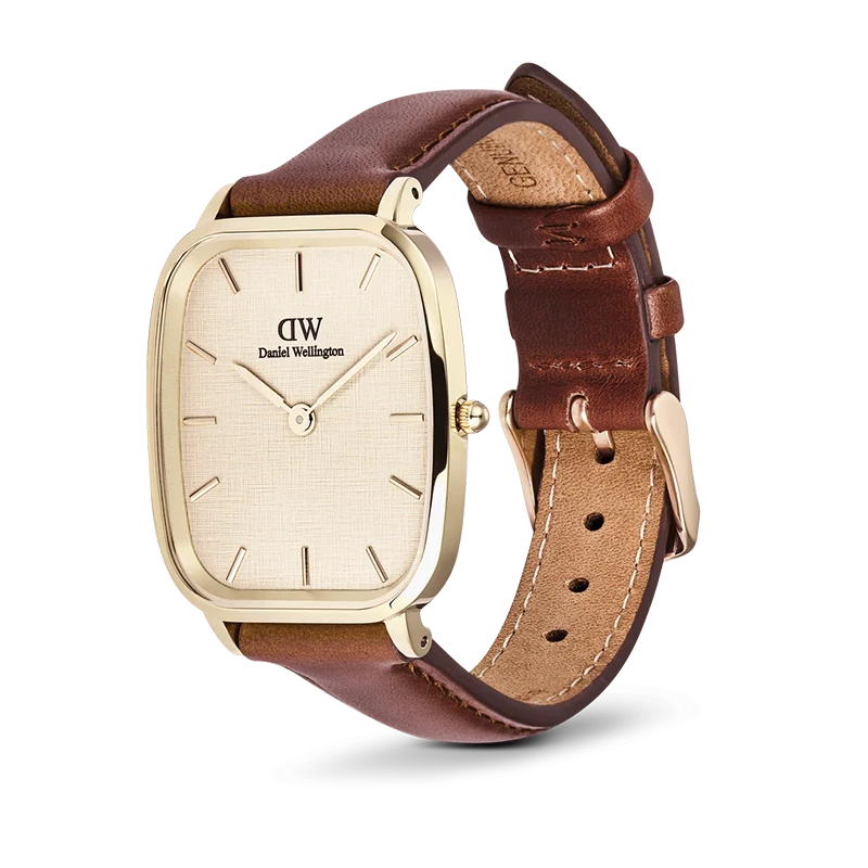 Daniel Wellington Marlon St Mawes Linen Gold 32mm, klocka som du kan handla till bra pris hos oss på Klockmaster.