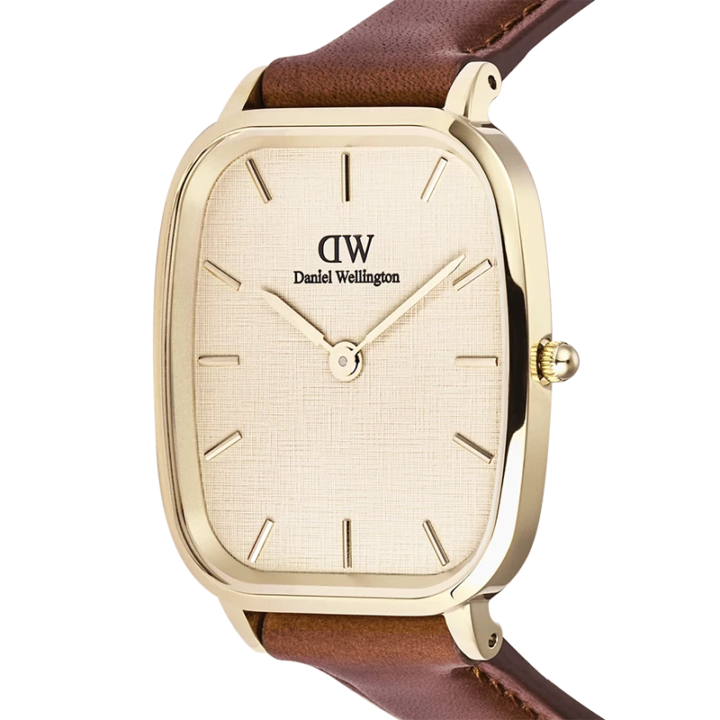 Daniel Wellington Marlon St Mawes Linen Gold 32mm, klocka som du kan handla till bra pris hos oss på Klockmaster.