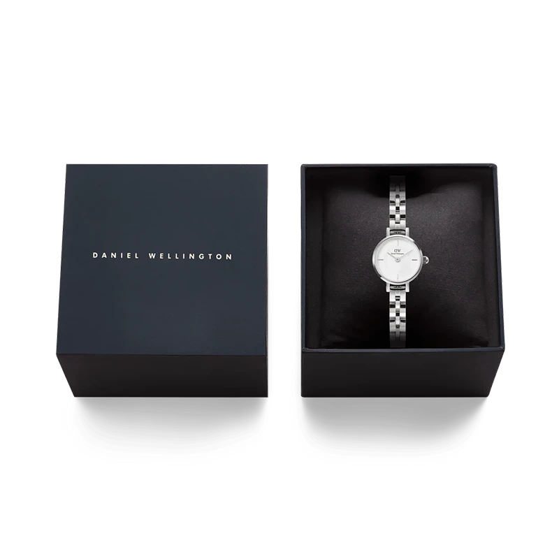 Daniel Wellington Petite Mini Arch 3-link White Silver 19mm, klocka som du kan handla till bra pris hos oss på Klockmaster.