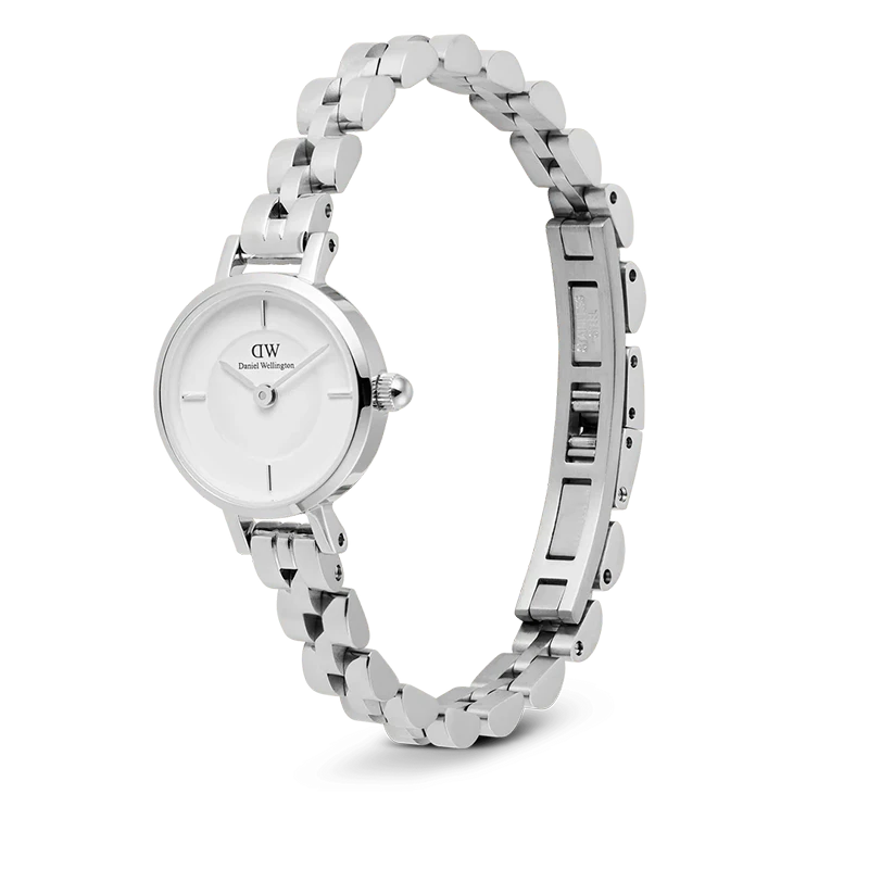 Daniel Wellington Petite Mini Arch 3-link White Silver 19mm, klocka som du kan handla till bra pris hos oss på Klockmaster.