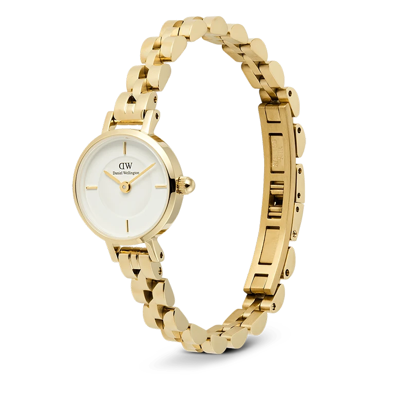 Daniel Wellington Petite Mini Arch 3-link White Gold 19mm, klocka som du kan handla till bra pris hos oss på Klockmaster.