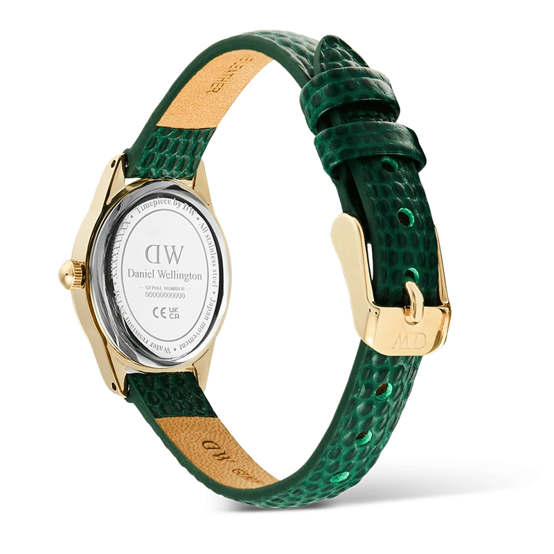 Daniel Wellington Ophelia Mini Green Lizard White Guilloché Gold 22mm, klocka som du kan handla till bra pris hos oss på Klockmaster.