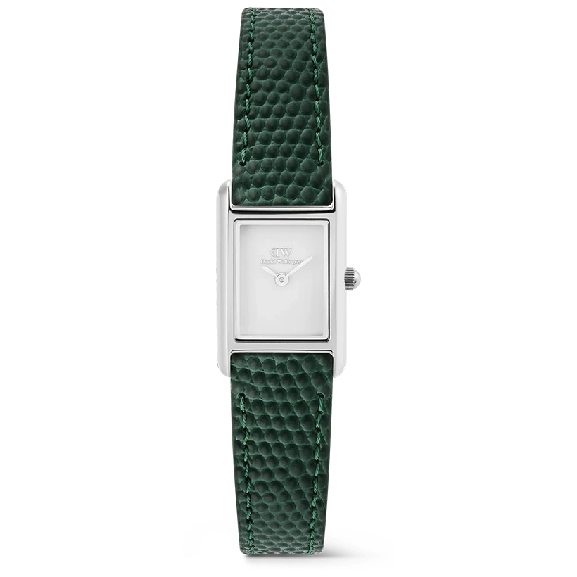 Daniel Wellington Bound Mini Green Lizard Silver 17mm, handla denna klocka online eller i butik hos klockmaster