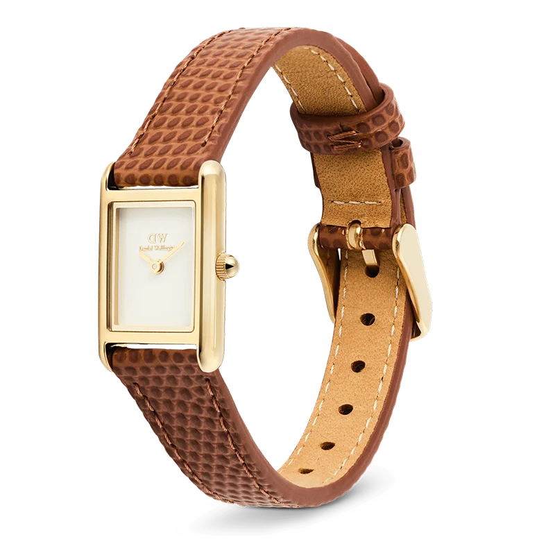 Daniel Wellington Bound Mini Light Brown Lizard Gold 17mm, klocka som du kan handla till bra pris hos oss på Klockmaster.