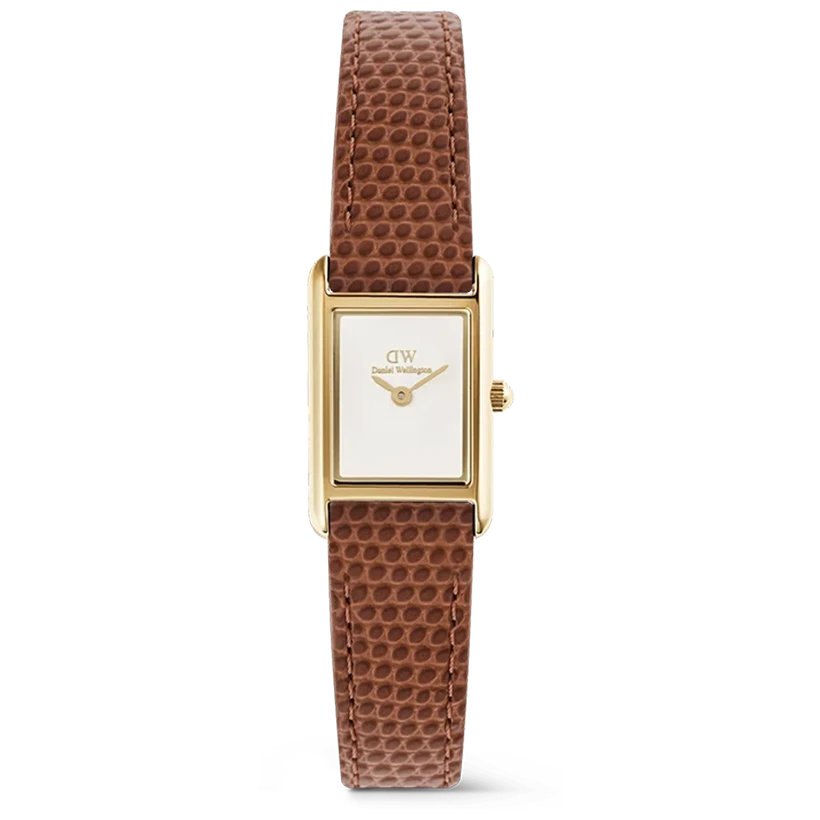 Daniel Wellington Bound Mini Light Brown Lizard Gold 17mm, handla denna klocka online eller i butik hos klockmaster
