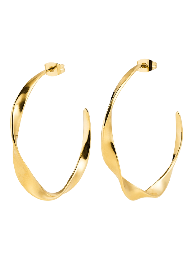 By Sofia Wistam Twirl  Guldörhängen Large E24052916, handla denna klocka online eller i butik hos klockmaster