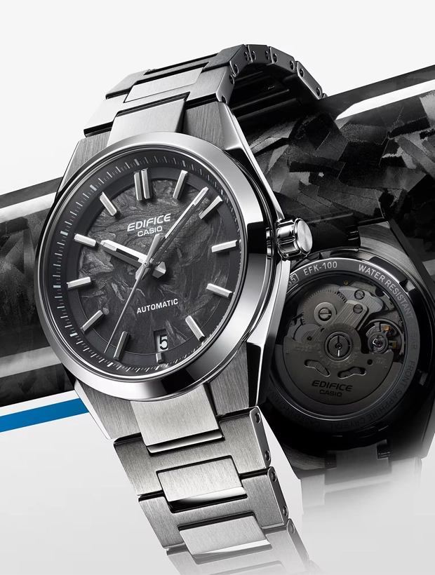 CASIO Edifice Automatic Forged Carbon 39mm EFK-100CD-1AER, klocka som du kan handla till bra pris hos oss på Klockmaster.