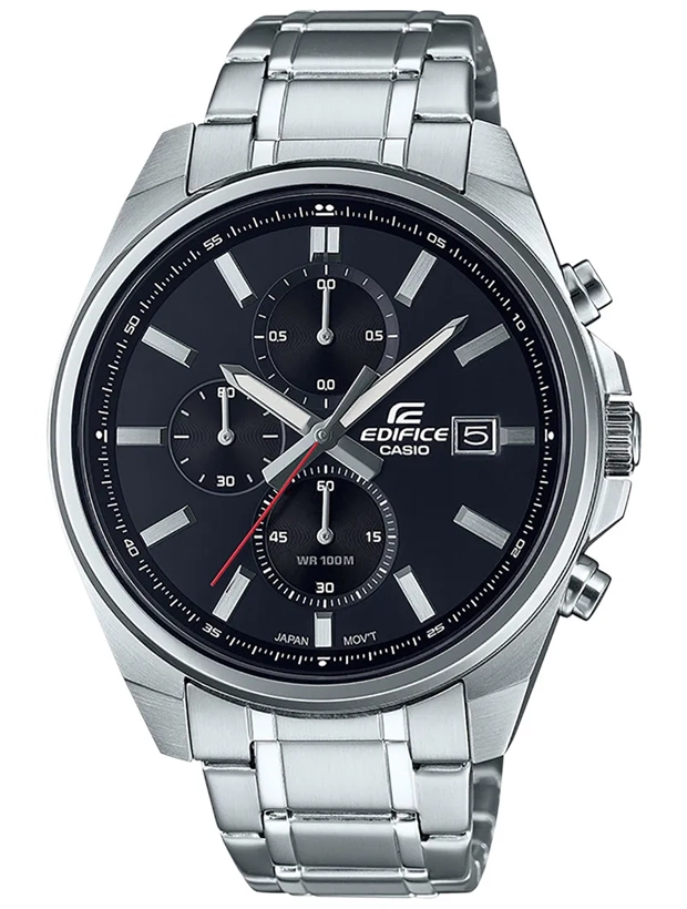 CASIO Edifice Chronograph 44mm EFV-610D-1AVUEF, handla denna klocka online eller i butik hos klockmaster