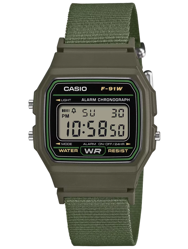 CASIO Timeless 35mm F-91WF-3AEF, handla denna klocka online eller i butik hos klockmaster