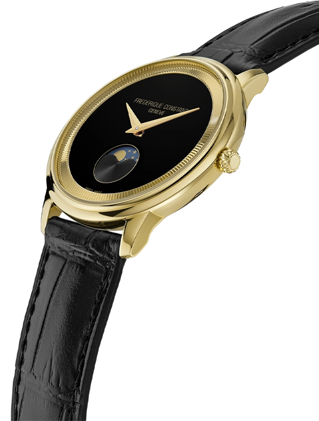Frederique Constant Moneta Moonphase 37mm FC-206B3S5, klocka som du kan handla till bra pris hos oss på Klockmaster.