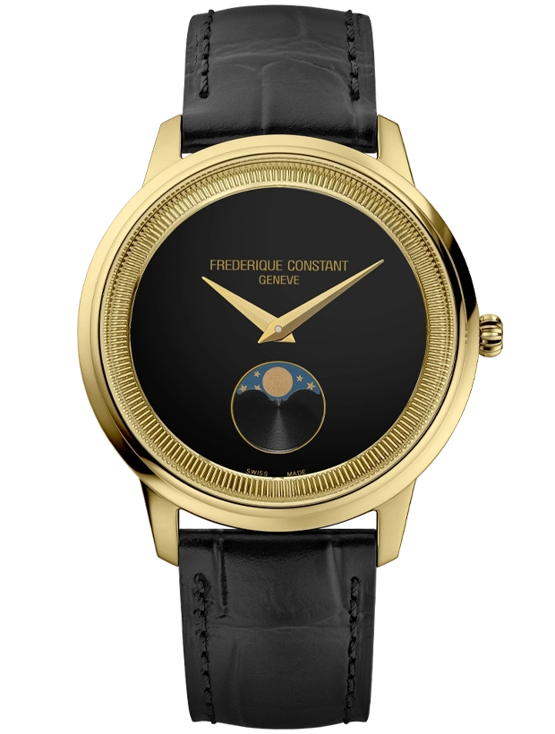 Frederique Constant Moneta Moonphase 37mm FC-206B3S5, handla denna klocka online eller i butik hos klockmaster