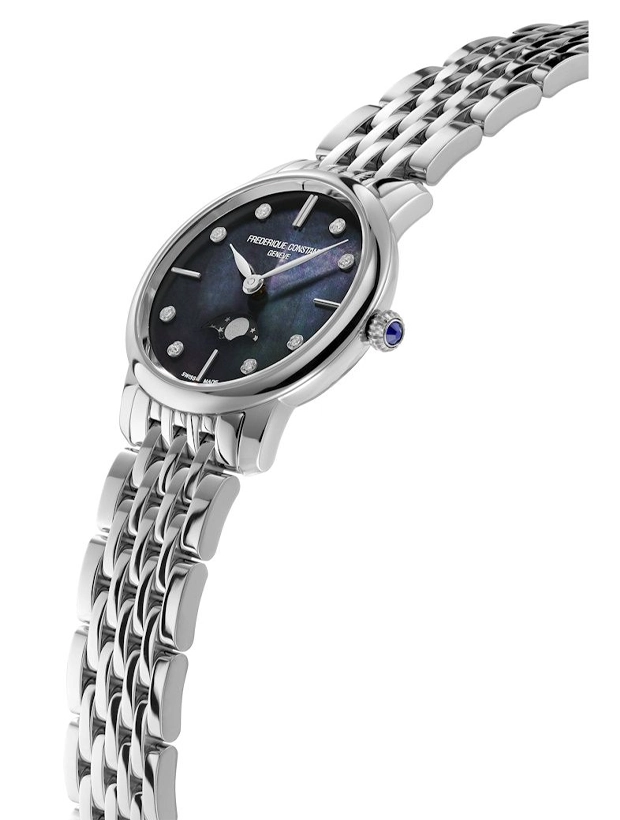 Frederique Constant Slimline Moonphase 30mm FC-206MPBD1S6B, klocka som du kan handla till bra pris hos oss på Klockmaster.