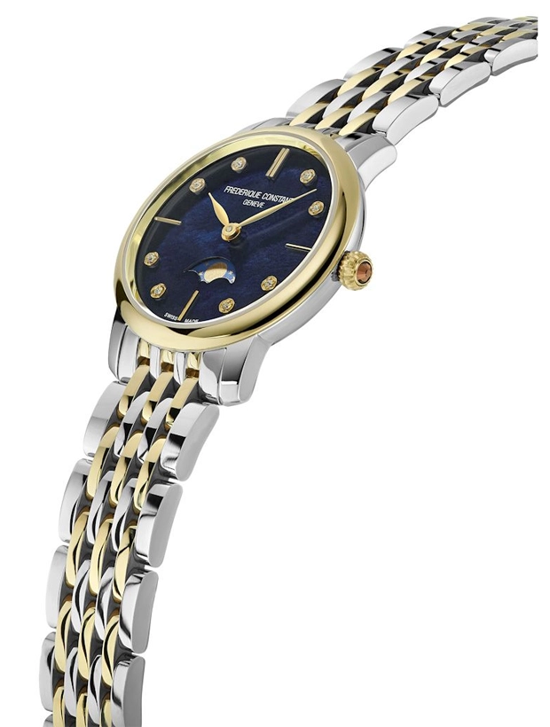 Frederique Constant Slimline Moonphase 30mm FC-206MPND1S3B, klocka som du kan handla till bra pris hos oss på Klockmaster.