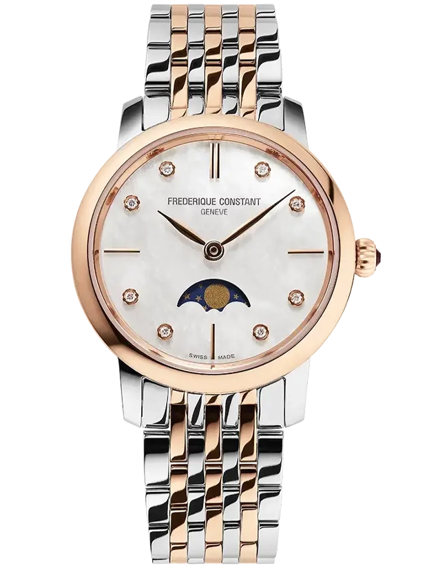 Frederique Constant Slimline Moonphase 30mm FC-206MPWD1S2B, handla denna klocka online eller i butik hos klockmaster