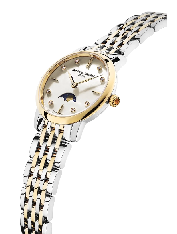 Frederique Constant Slimline Moonphase 30mm FC-206MPWD1S3B, klocka som du kan handla till bra pris hos oss på Klockmaster.