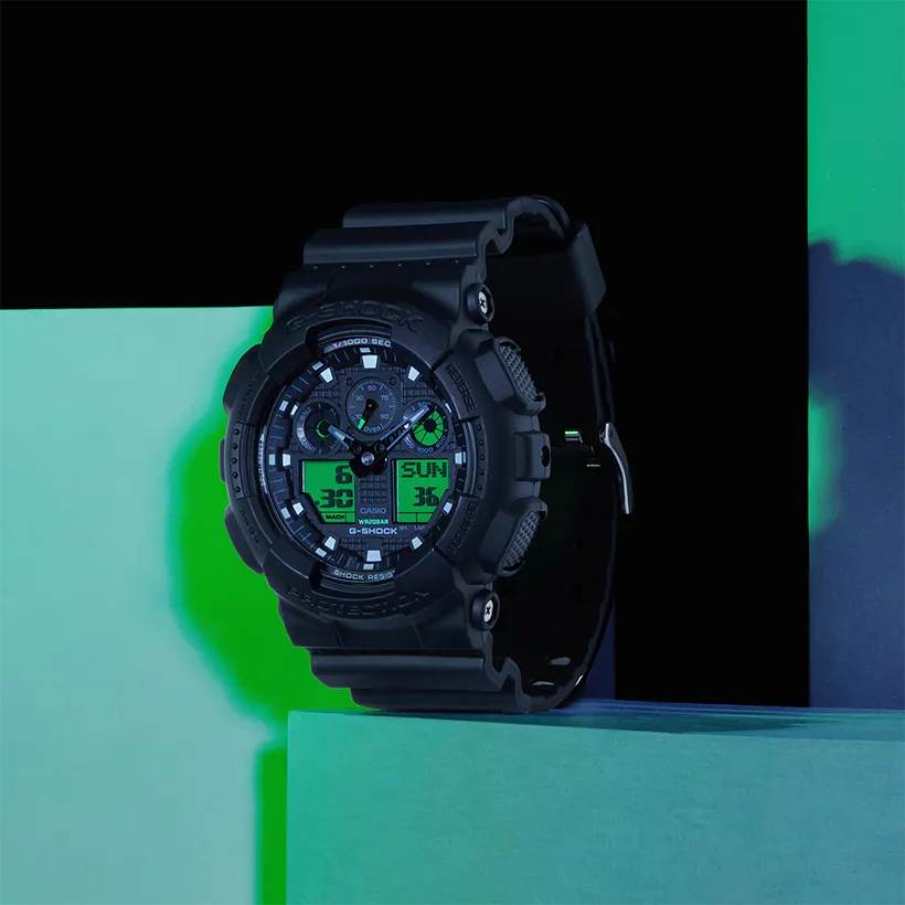 CASIO G-Shock 51mm Limited Edition GA-100BEG-1AER, klocka som du kan handla till bra pris hos oss på Klockmaster.