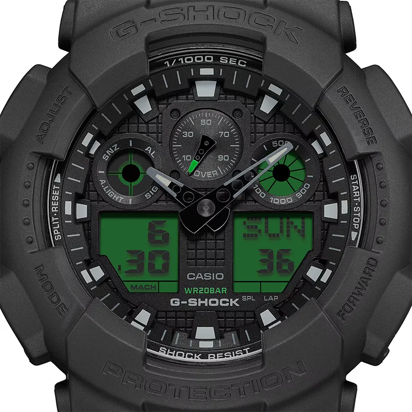CASIO G-Shock 51mm Limited Edition GA-100BEG-1AER, klocka som du kan handla till bra pris hos oss på Klockmaster.