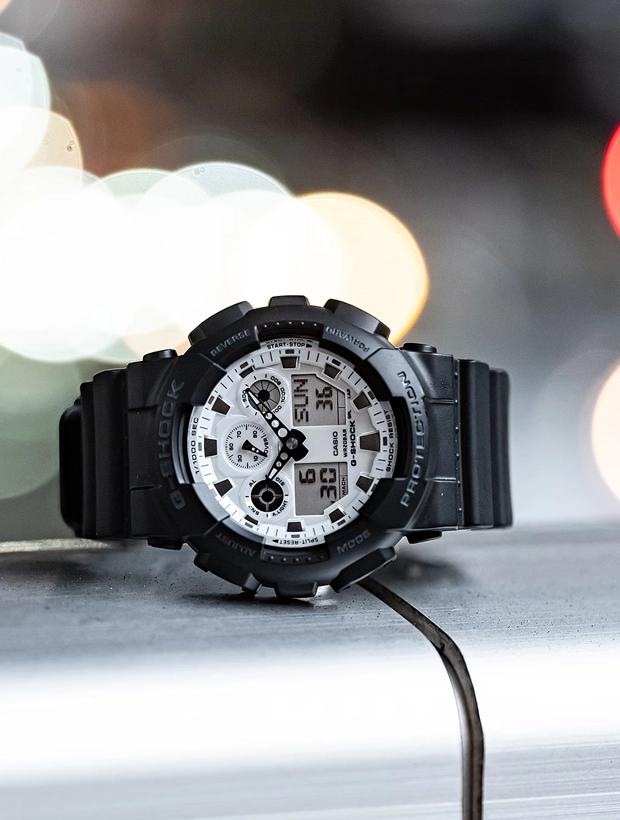CASIO G-Shock 51mm GA-100WD-1AER, klocka som du kan handla till bra pris hos oss på Klockmaster.