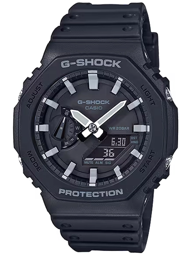 CASIO G-Shock 45.5mm GA-2100-1AER, handla denna klocka online eller i butik hos klockmaster