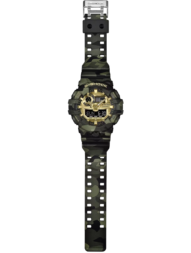 CASIO G-Shock Bold Camo 53.5mm GA-700CMG-3AER, klocka som du kan handla till bra pris hos oss på Klockmaster.