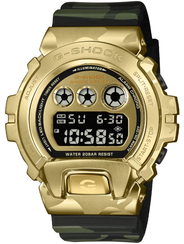 CASIO G-Shock Bold Camo 49.5mm GM-6900CMG-3ER, handla denna klocka online eller i butik hos klockmaster