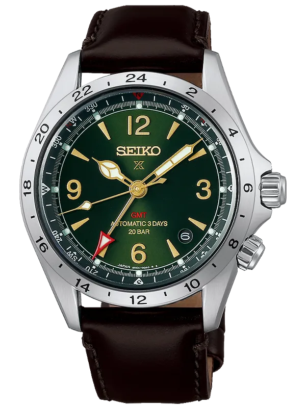 SEIKO Prospex Alpinist GMT 39.5mm HBC007J1, handla denna klocka online eller i butik hos klockmaster
