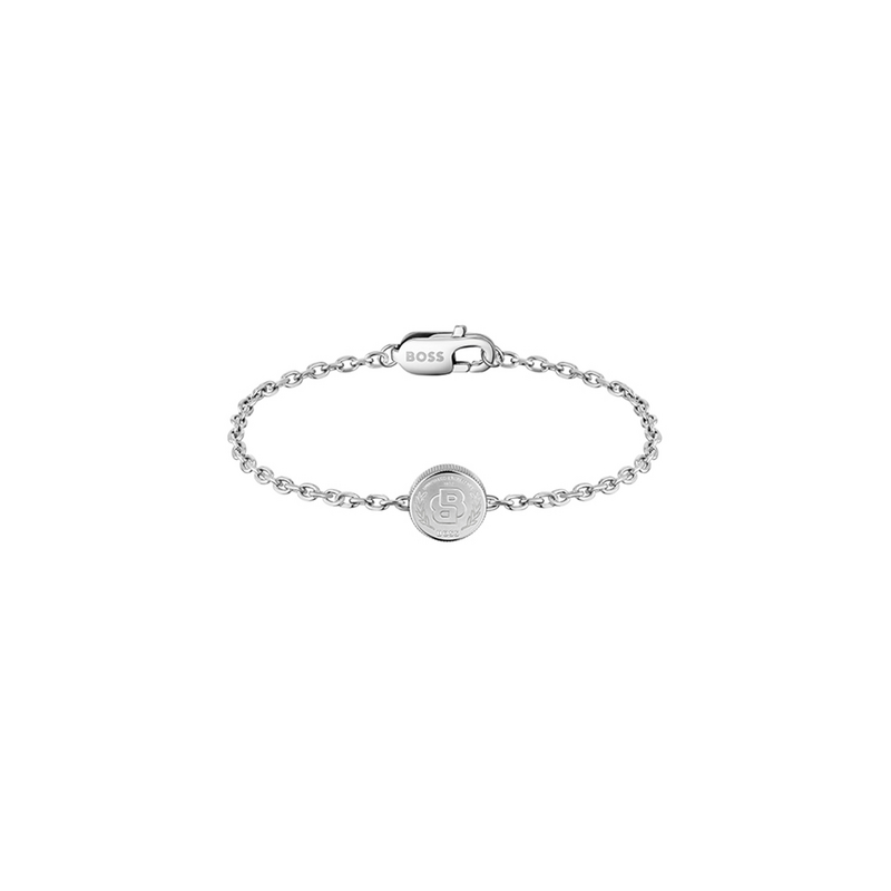 Armband Double B Coin Silver BOSS HBJ1580763M, handla denna klocka online eller i butik hos klockmaster